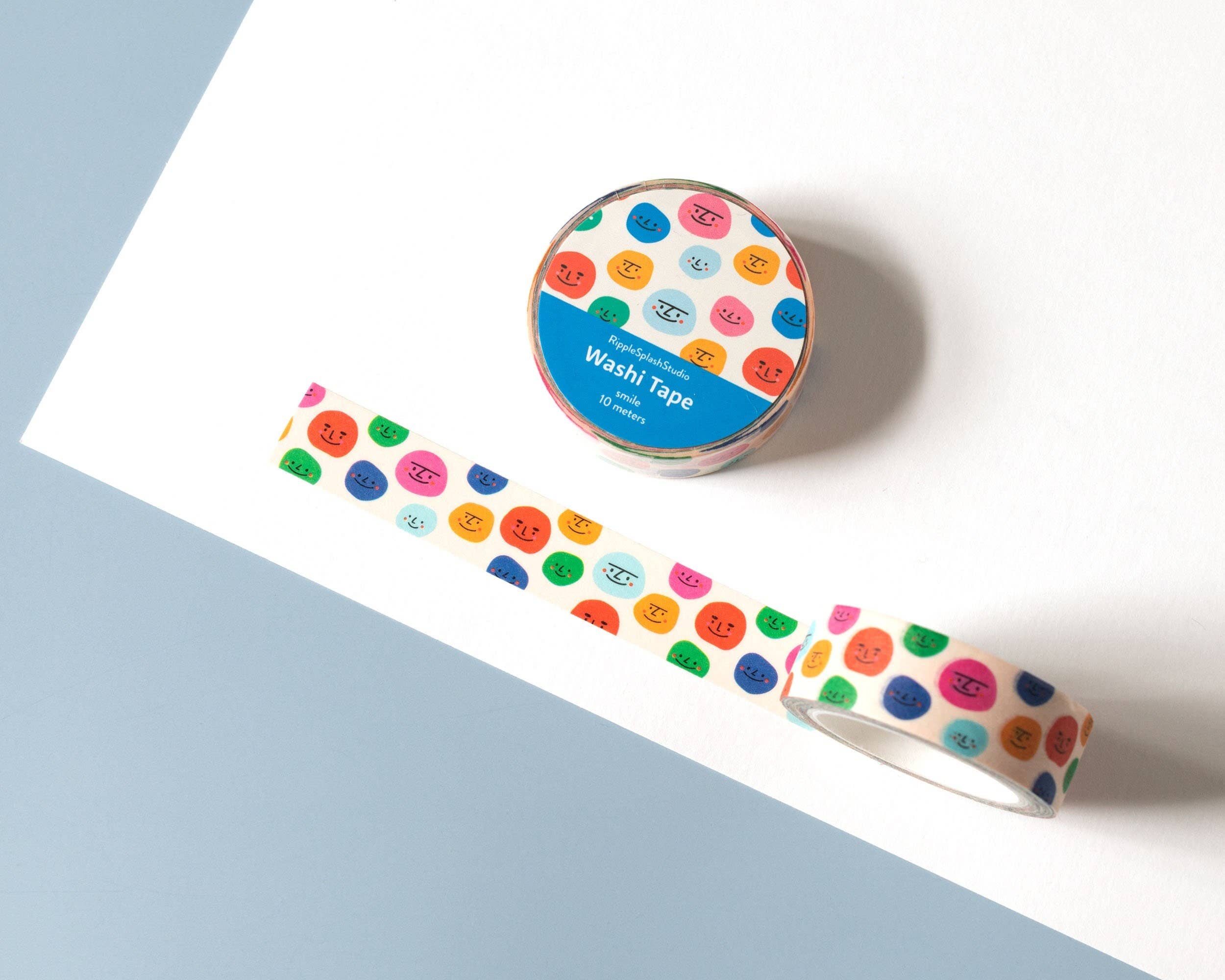 Favorite Story RippleSplash Studio Colorful Smiley Faces Washi Tape
