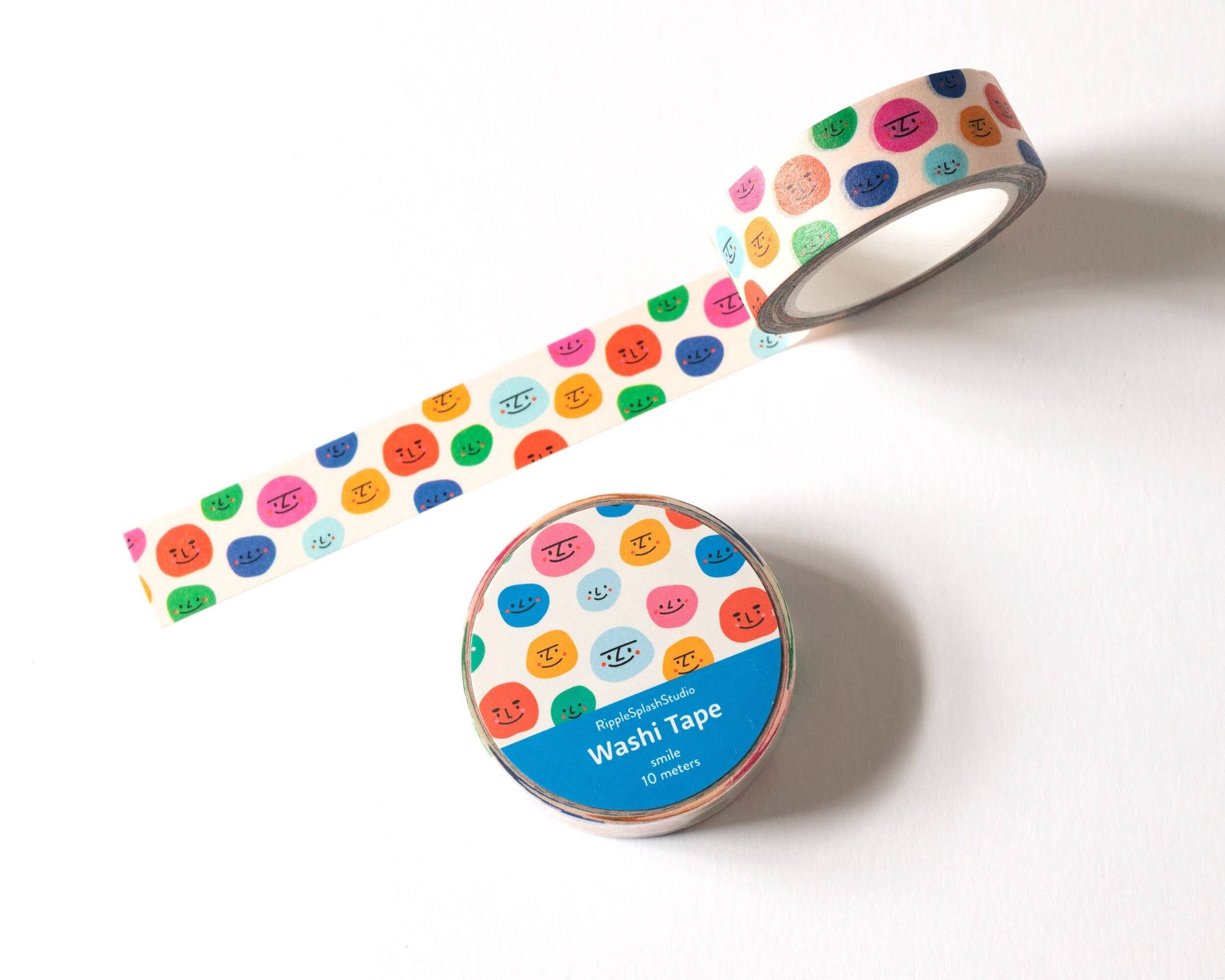 Favorite Story RippleSplash Studio Colorful Smiley Faces Washi Tape