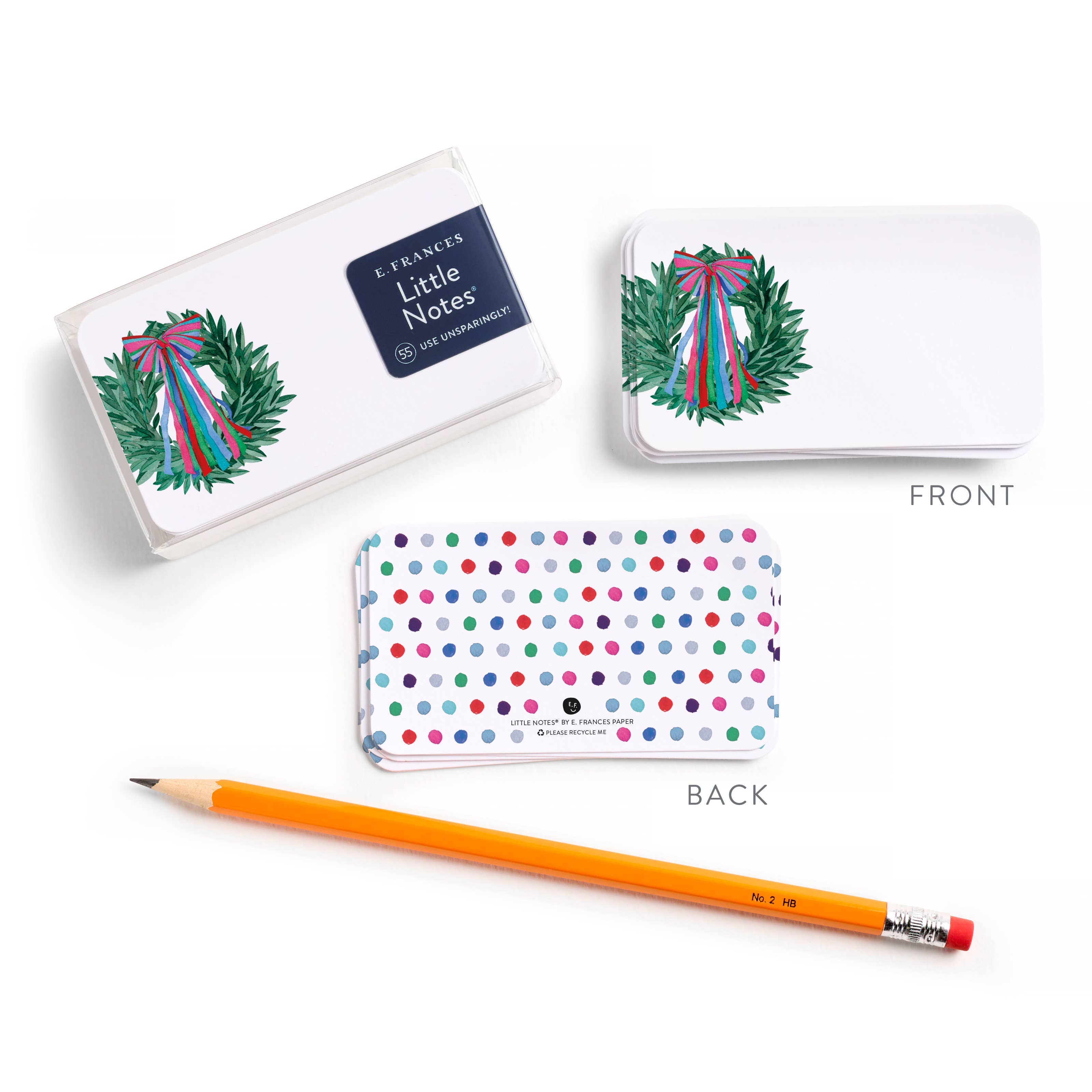Favorite Story E. Frances Paper Colorful Wreath Little Notes® – Notecards, Set of 55