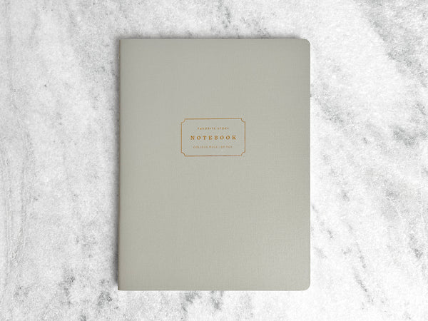 Favorite Story Notebook Gray Composition Book