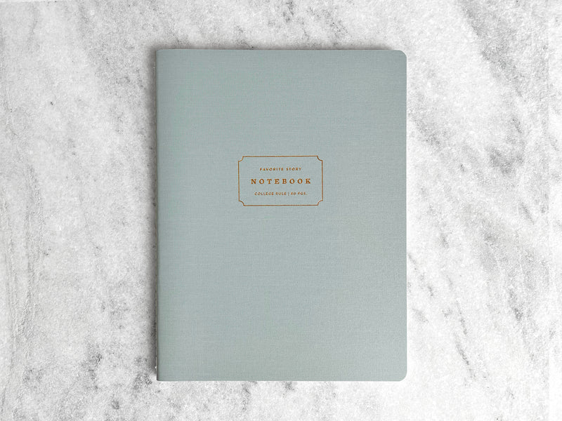 Favorite Story Notebook Ice Blue Composition Book