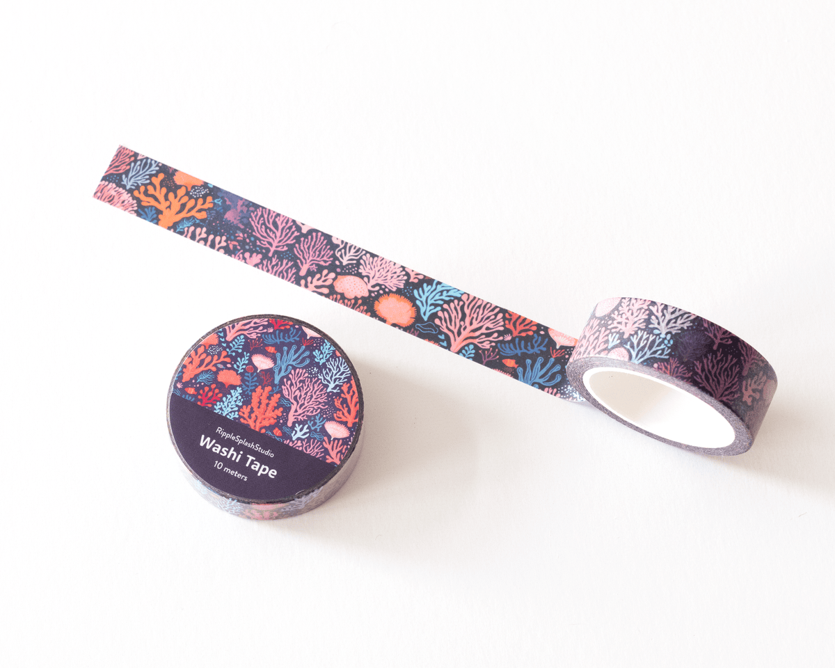 Favorite Story RippleSplash Studio (We Cover US Import Fees) Coral Reef Washi Tape