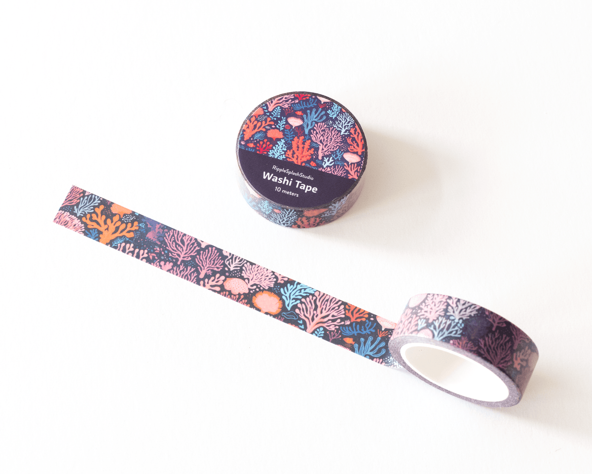 Favorite Story RippleSplash Studio (We Cover US Import Fees) Coral Reef Washi Tape