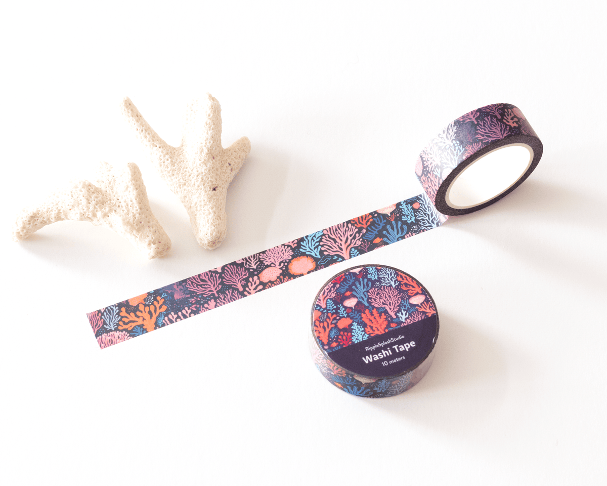Favorite Story RippleSplash Studio (We Cover US Import Fees) Coral Reef Washi Tape