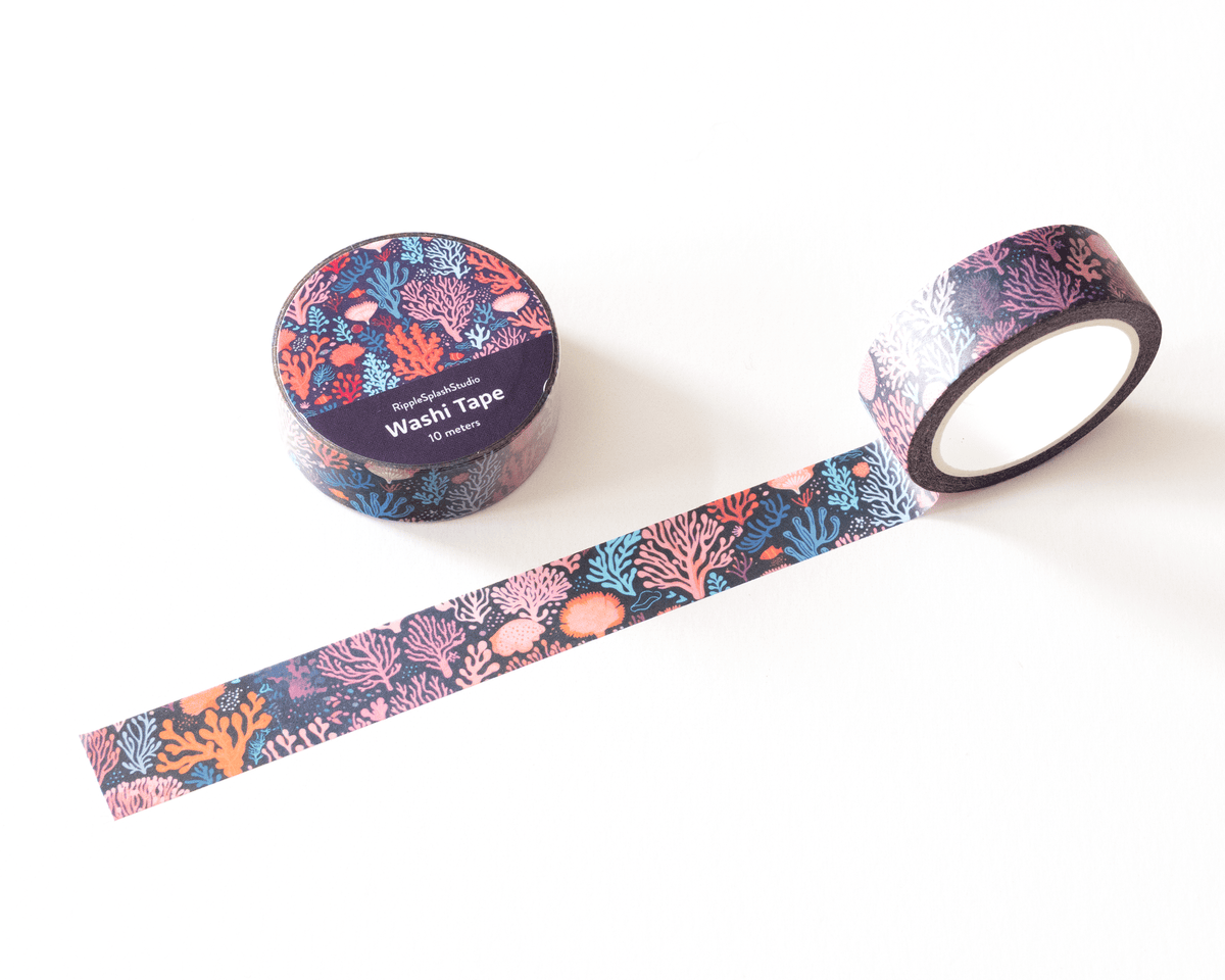 Favorite Story RippleSplash Studio (We Cover US Import Fees) Coral Reef Washi Tape