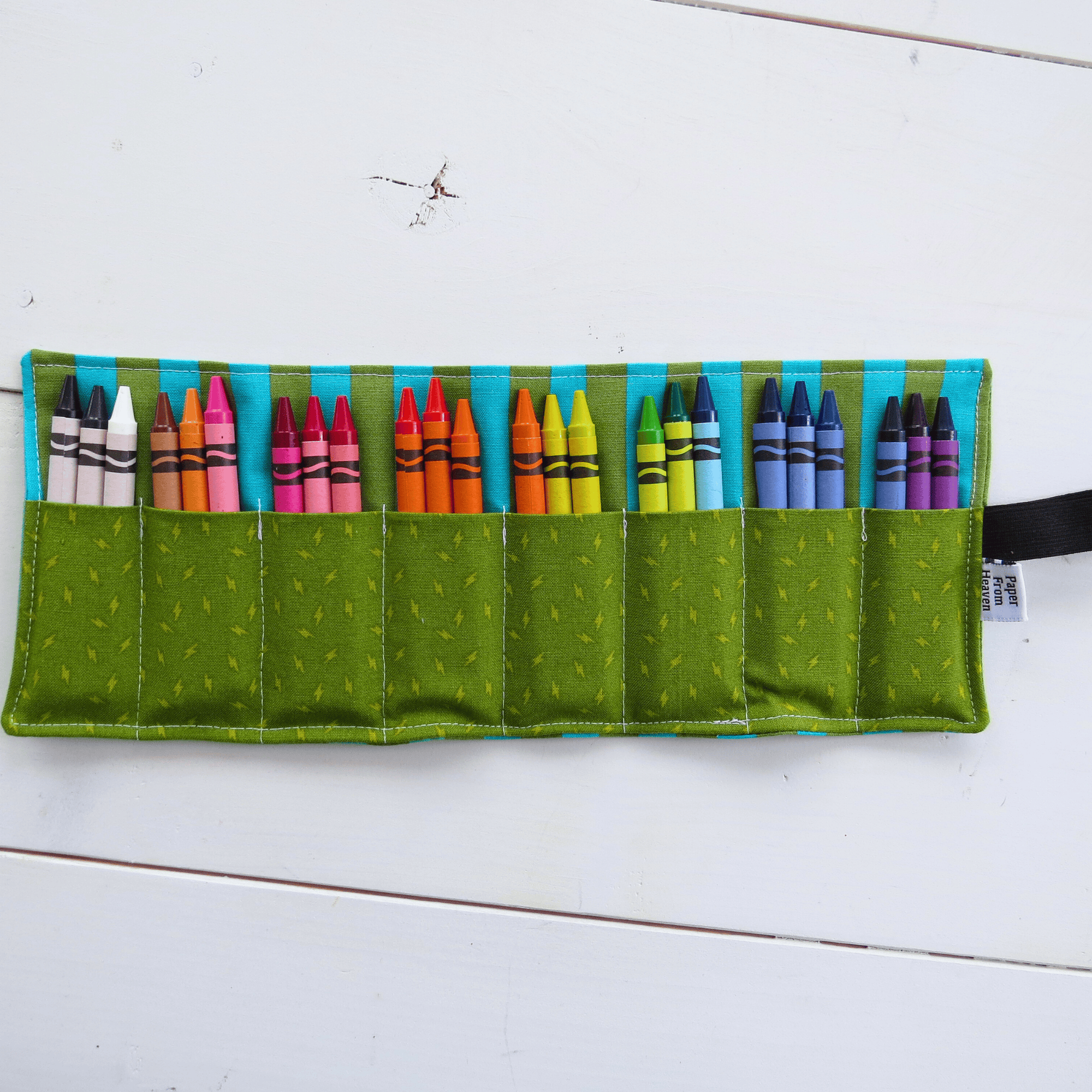Favorite Story PaperFromHeaven Crayon Roll-Up Organizer – Stocking Stuffer for Kids