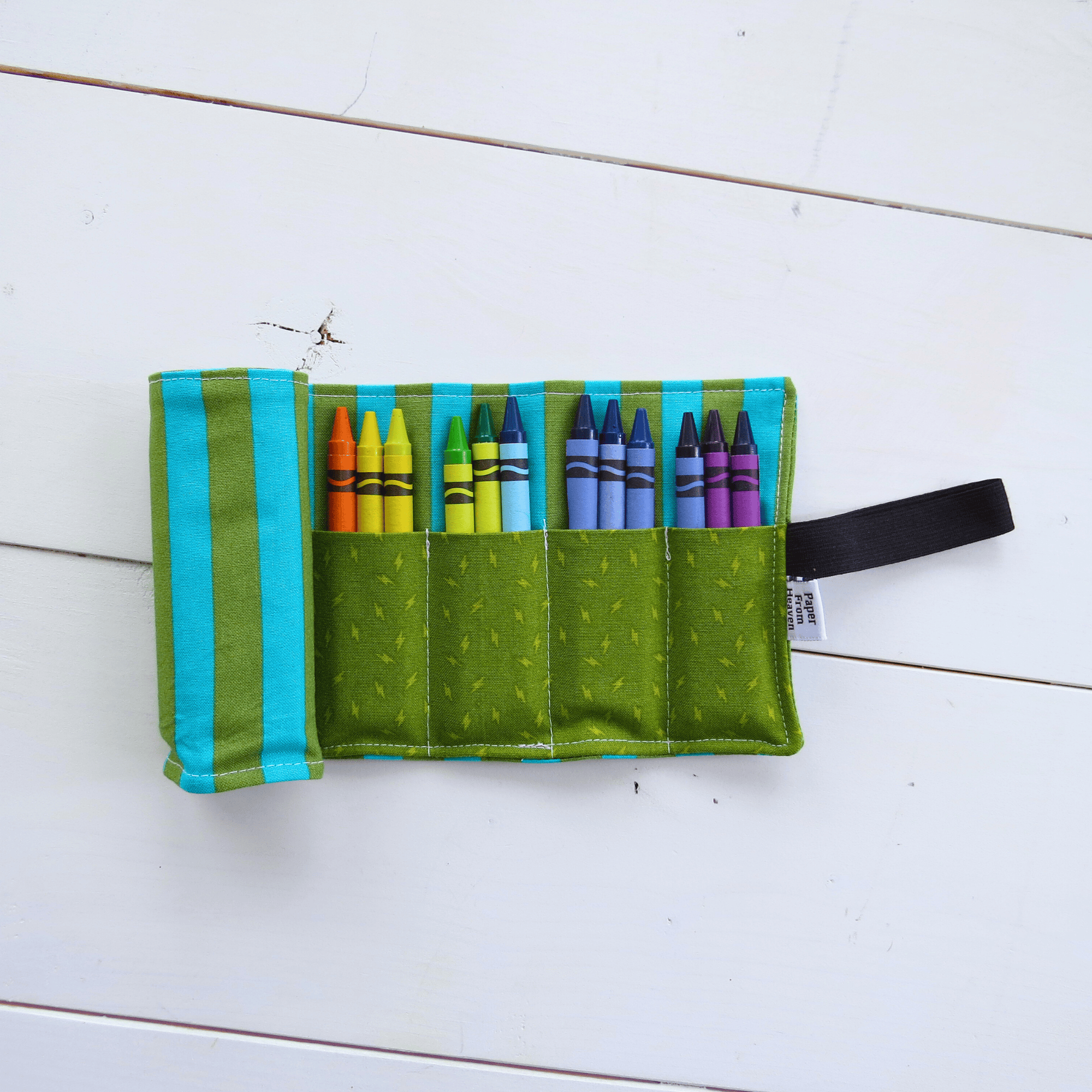 Favorite Story PaperFromHeaven Crayon Roll-Up Organizer – Stocking Stuffer for Kids