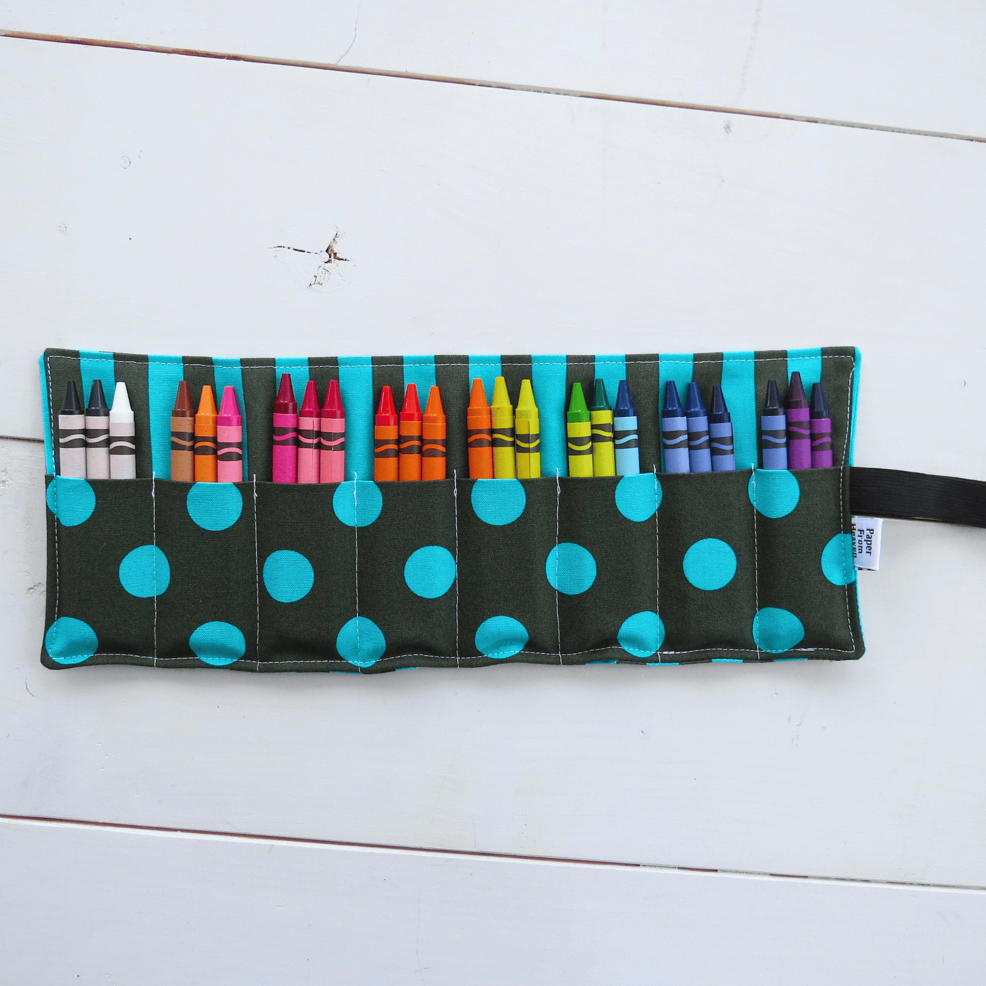Favorite Story PaperFromHeaven Crayon Roll-Up Organizer – Travel Art Storage for Kids