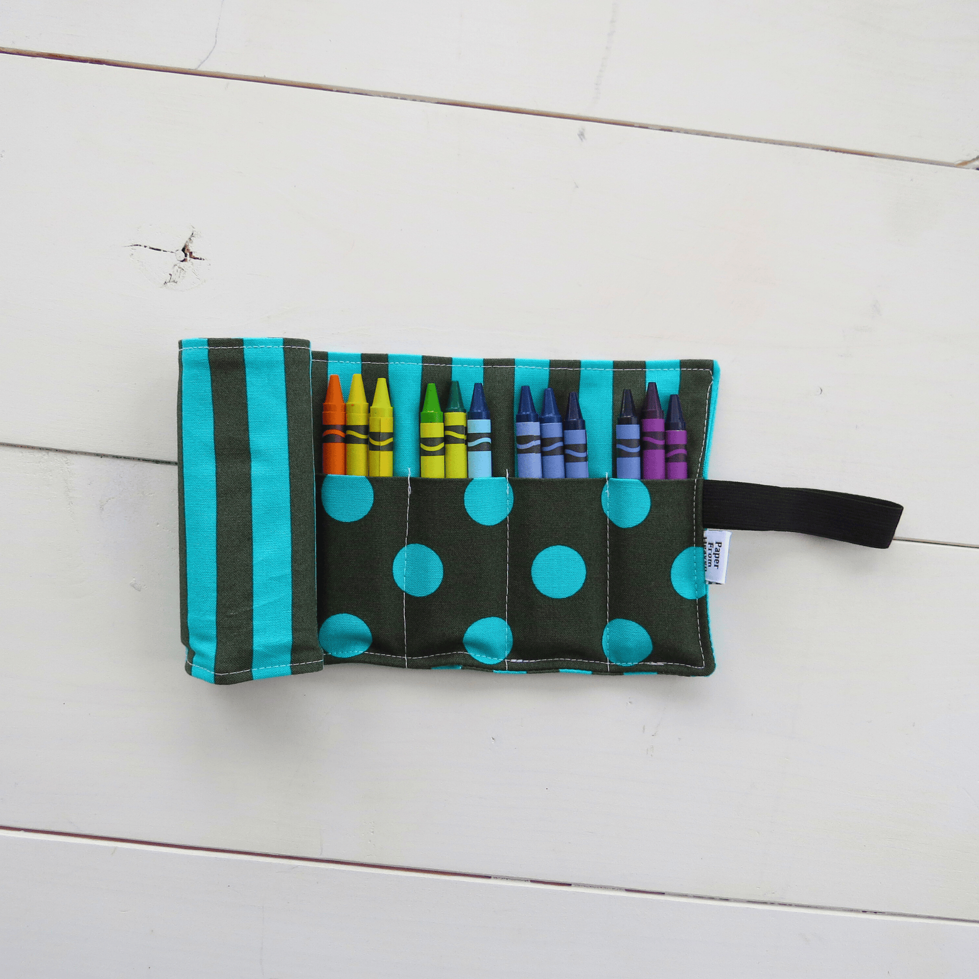 Favorite Story PaperFromHeaven Crayon Roll-Up Organizer – Travel Art Storage for Kids