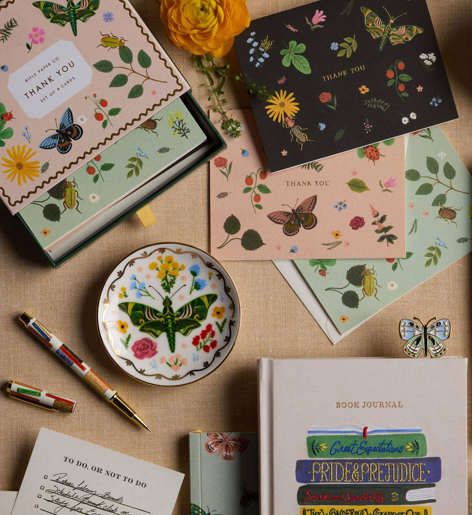 Favorite Story Rifle Paper Co. Curio Thank You Keepsake Card Box