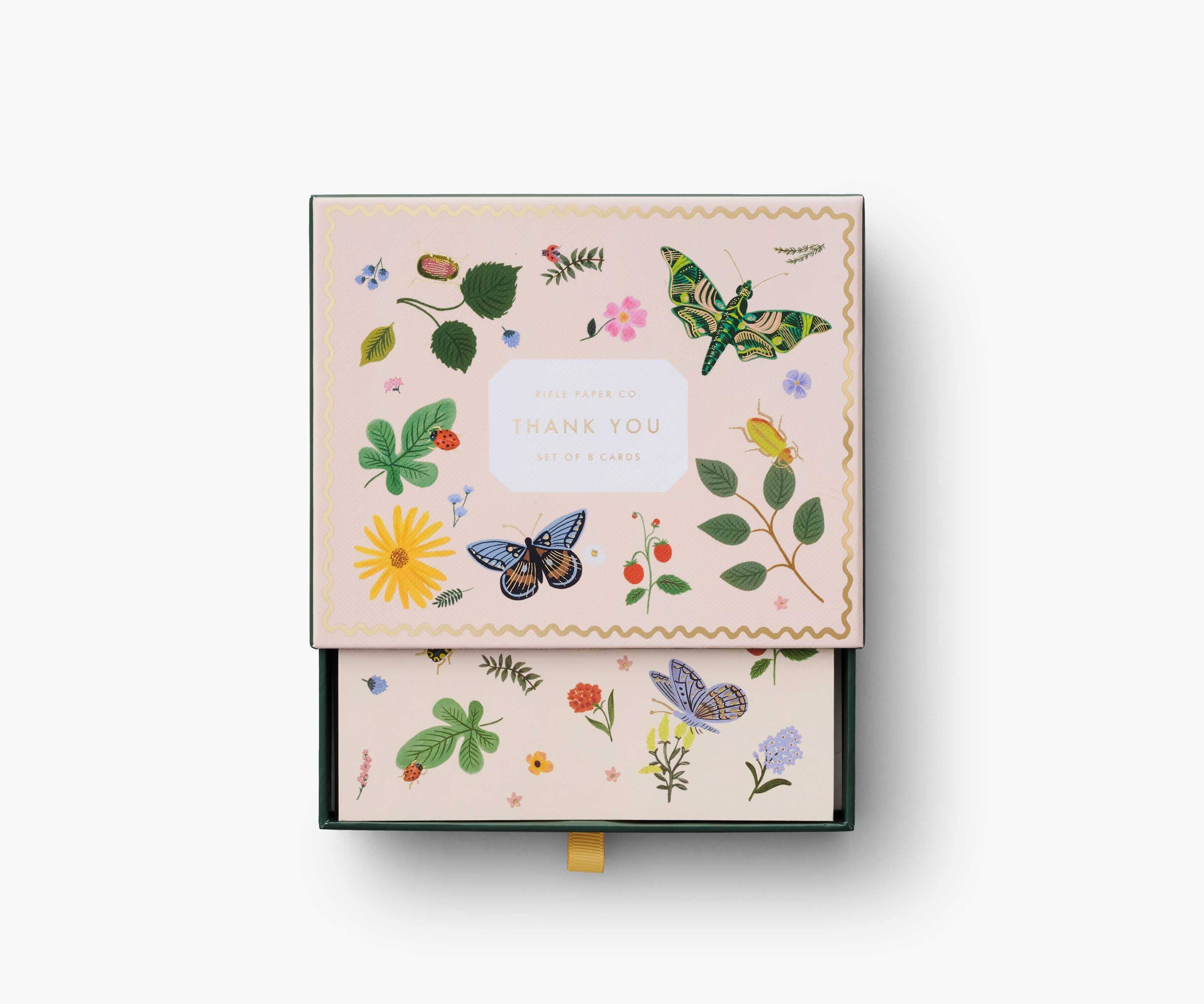 Favorite Story Rifle Paper Co. Curio Thank You Keepsake Card Box
