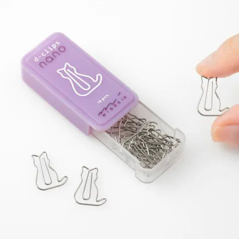 Favorite Story Paper Clips Midori D-Clips Nano, Cat
