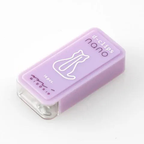 Favorite Story Paper Clips Midori D-Clips Nano, Cat