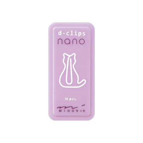 Favorite Story Paper Clips Midori D-Clips Nano, Cat