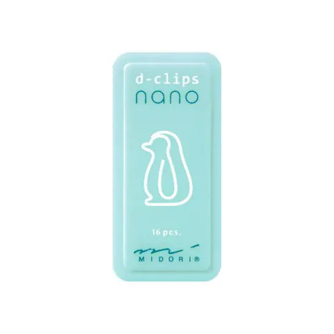 Favorite Story Paper Clips Midori D-Clips Nano, Penguin