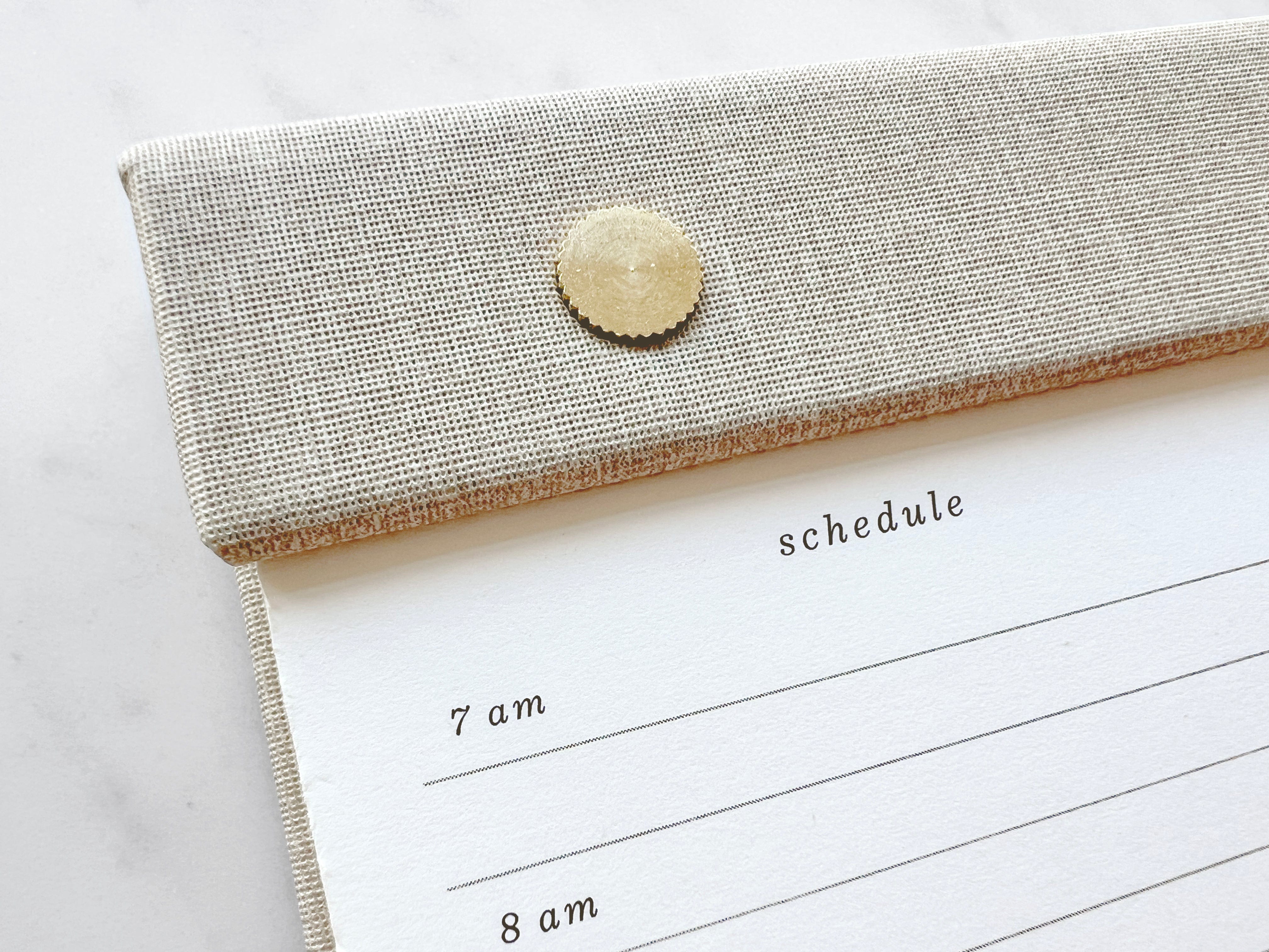 Favorite Story Notepad Refillable Daily Planner Notepad with Brass Screws