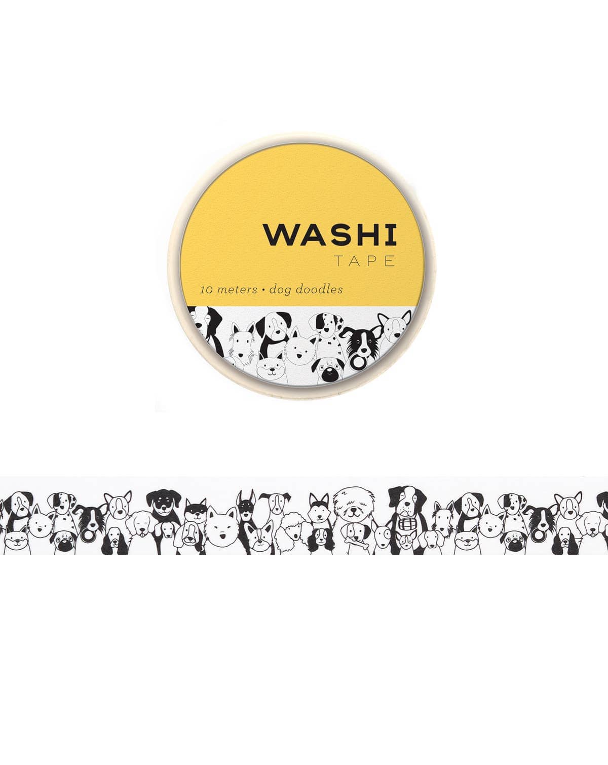 Favorite Story Girl of All Work Dog Doodles Washi Tape