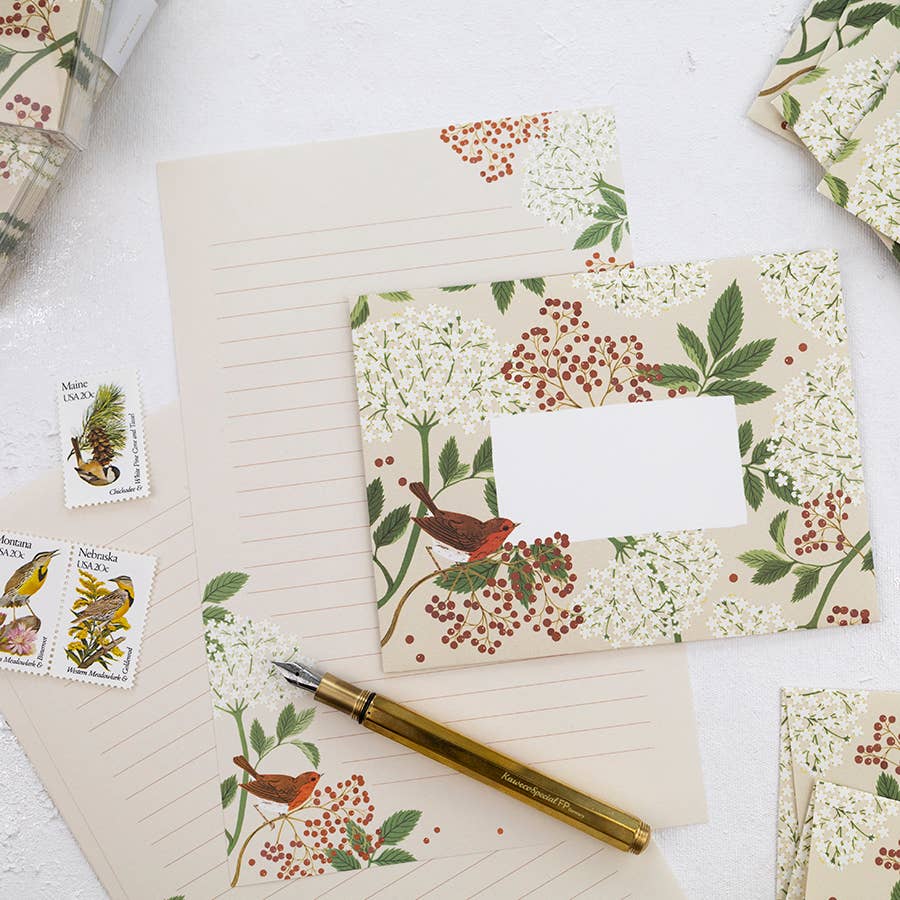 Favorite Story Botanica Paper Co. ELDERBERRY / Letter Writing Set