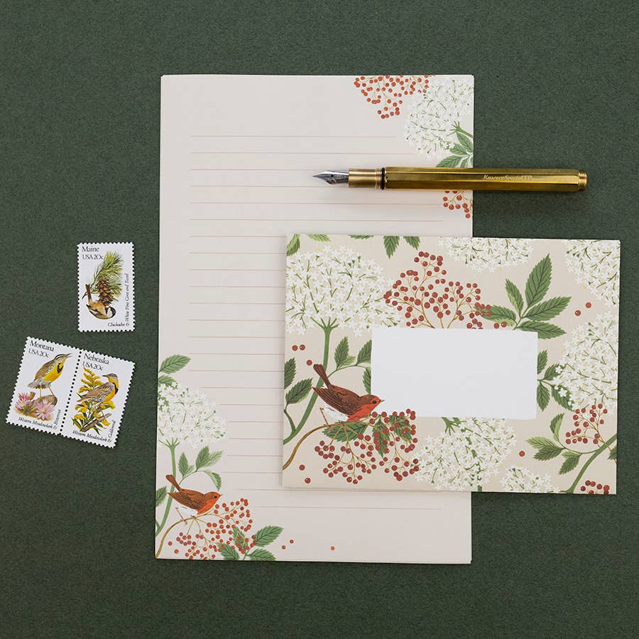 Favorite Story Botanica Paper Co. ELDERBERRY / Letter Writing Set