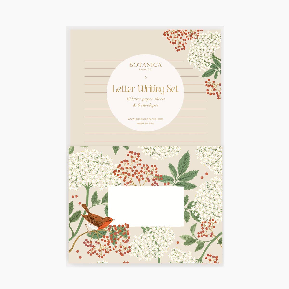 Favorite Story Botanica Paper Co. ELDERBERRY / Letter Writing Set