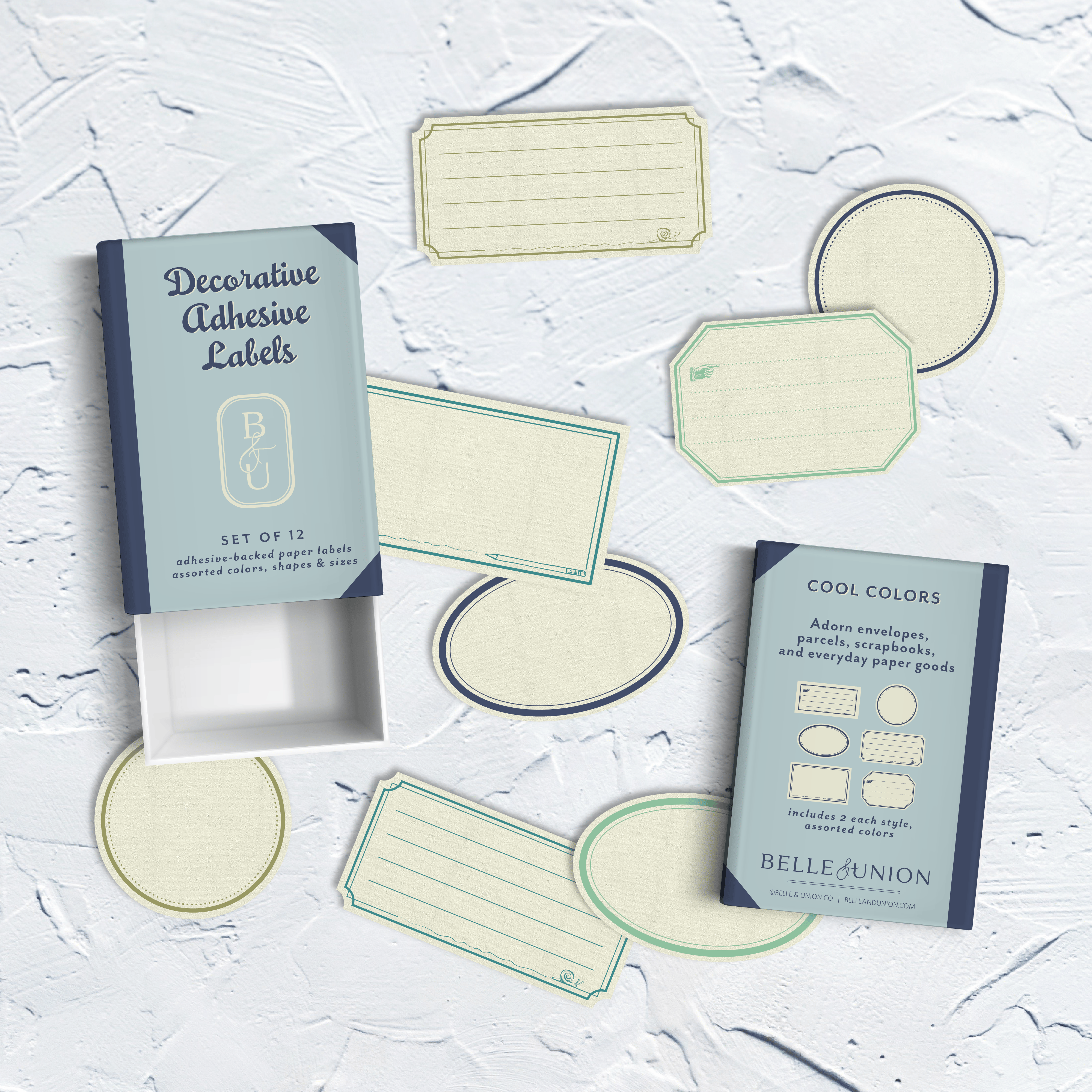 Favorite Story Belle & Union Ephemeria Paper Label Stickers, Cool
