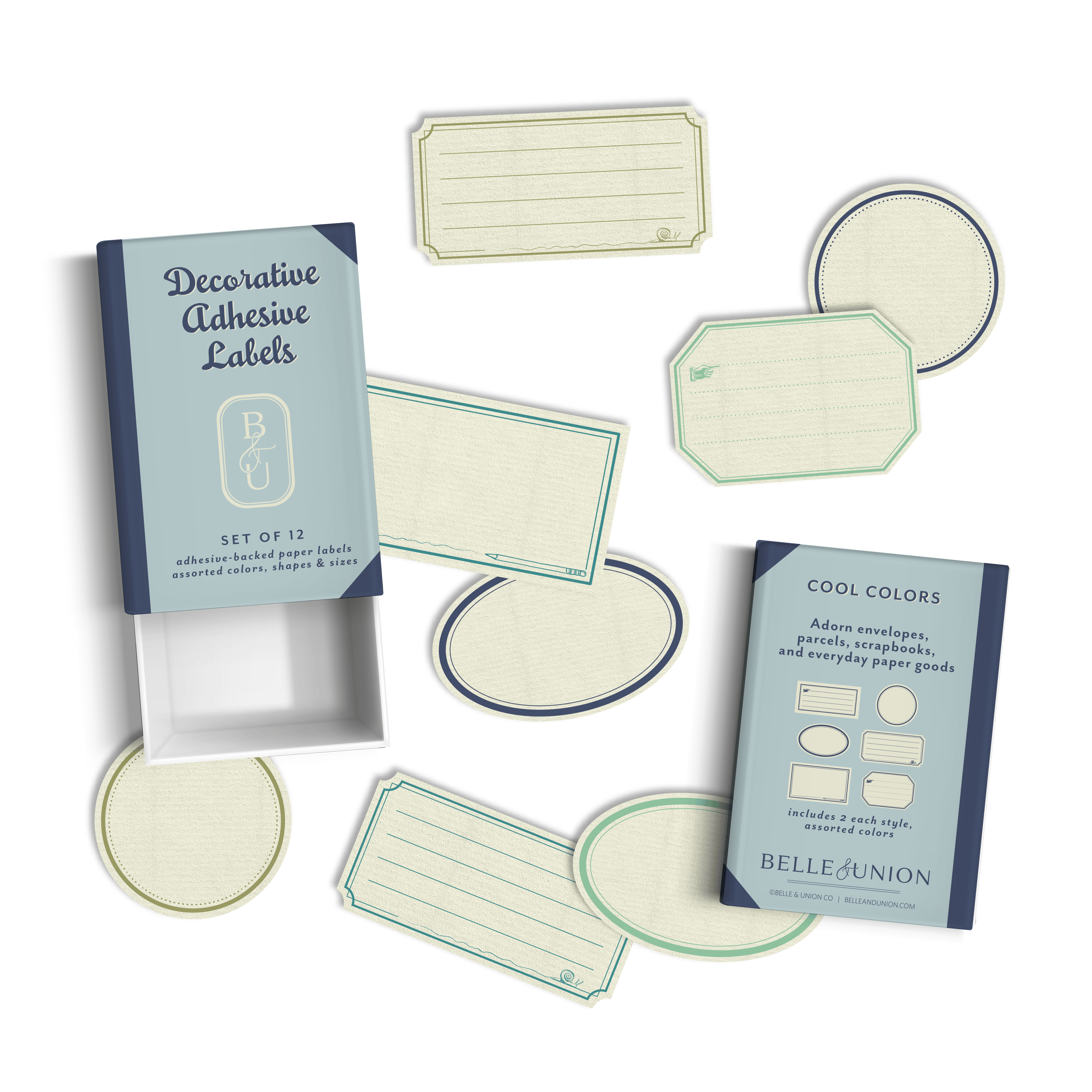 Favorite Story Belle & Union Ephemeria Paper Label Stickers, Cool
