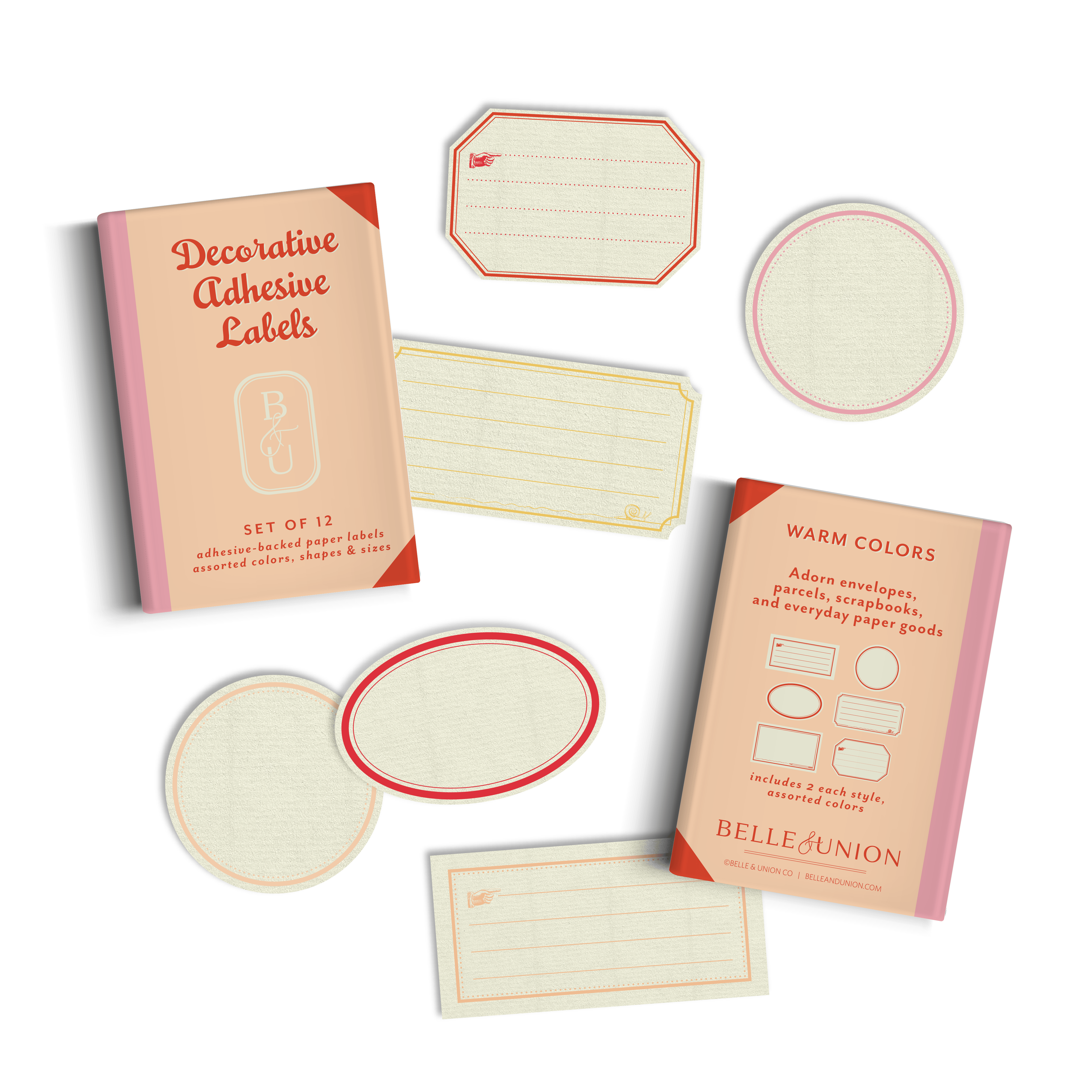 Favorite Story Belle & Union Ephemeria Paper Label Stickers, Warm