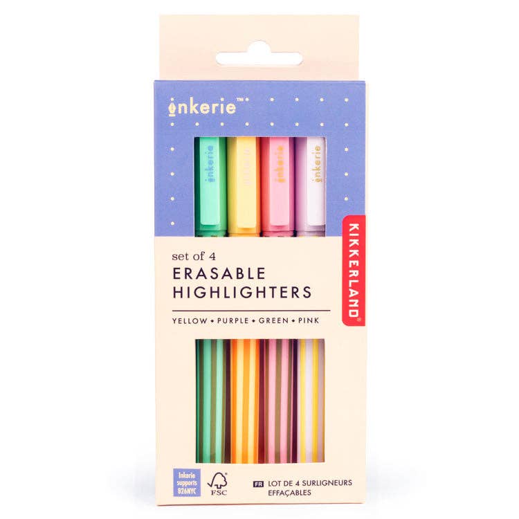 Favorite Story Kikkerland Design Inc ERASABLE HIGHLIGHTERS