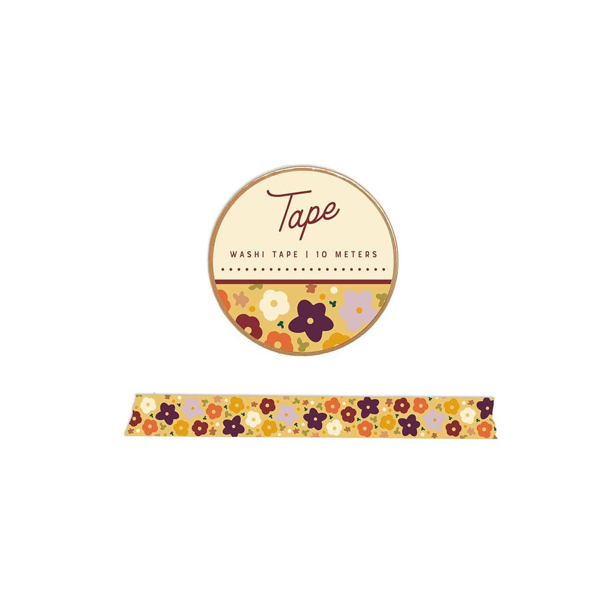 Favorite Story Ruff House Print Shop Fall Flower Pattern Washi Tape