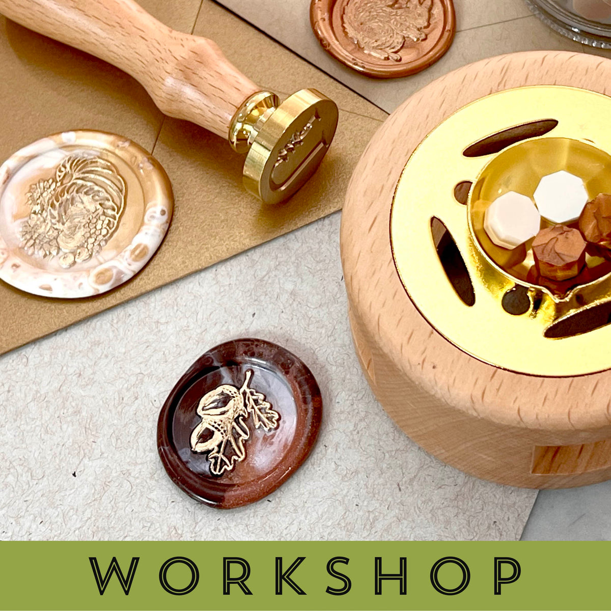 Favorite Story Workshop Watercolor Workshop Fall Wax Seal Workshop - Flannel & Foliage Festival