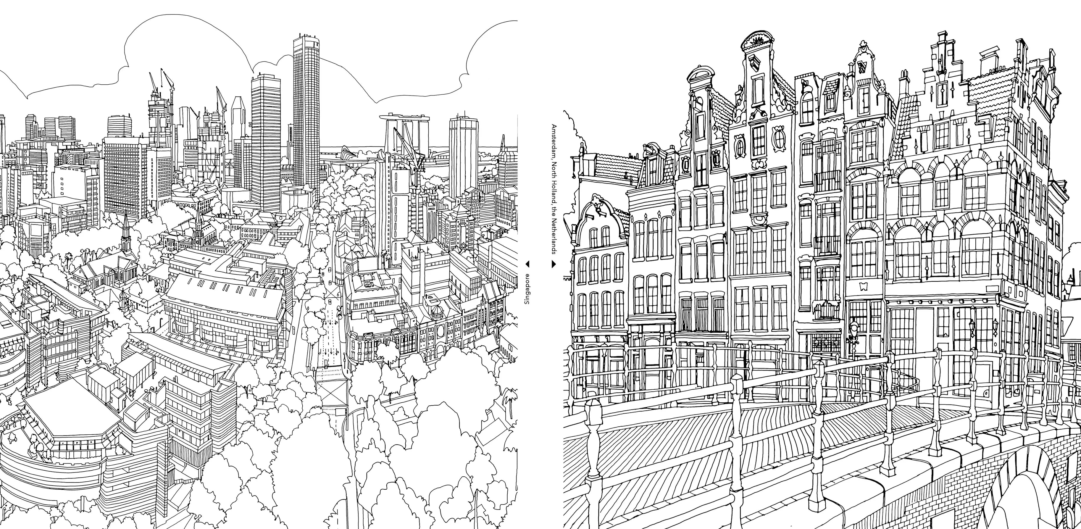 Favorite Story Penguin Random House LLC Fantastic Cities Coloring Book