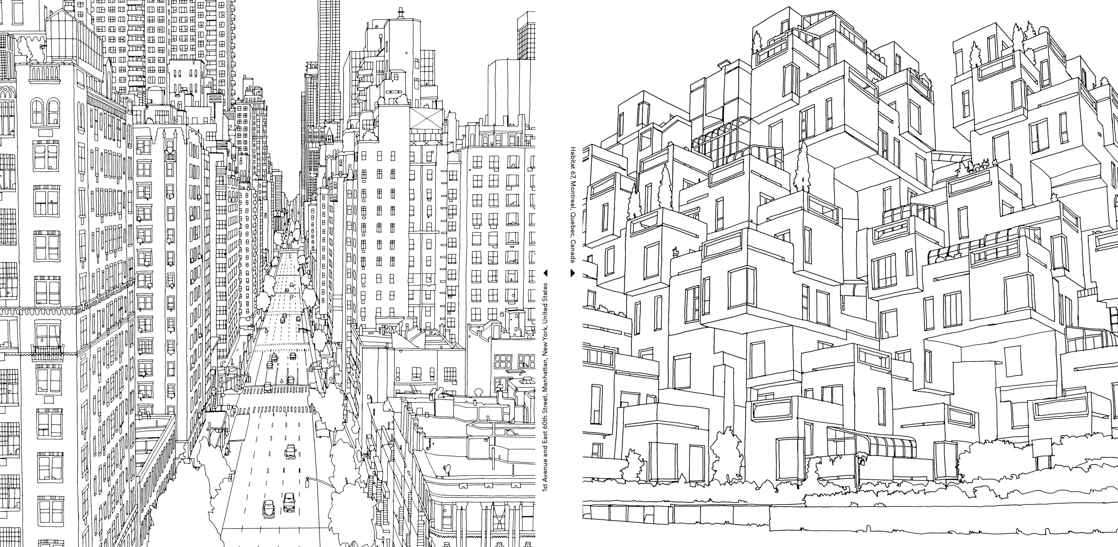 Favorite Story Penguin Random House LLC Fantastic Cities Coloring Book