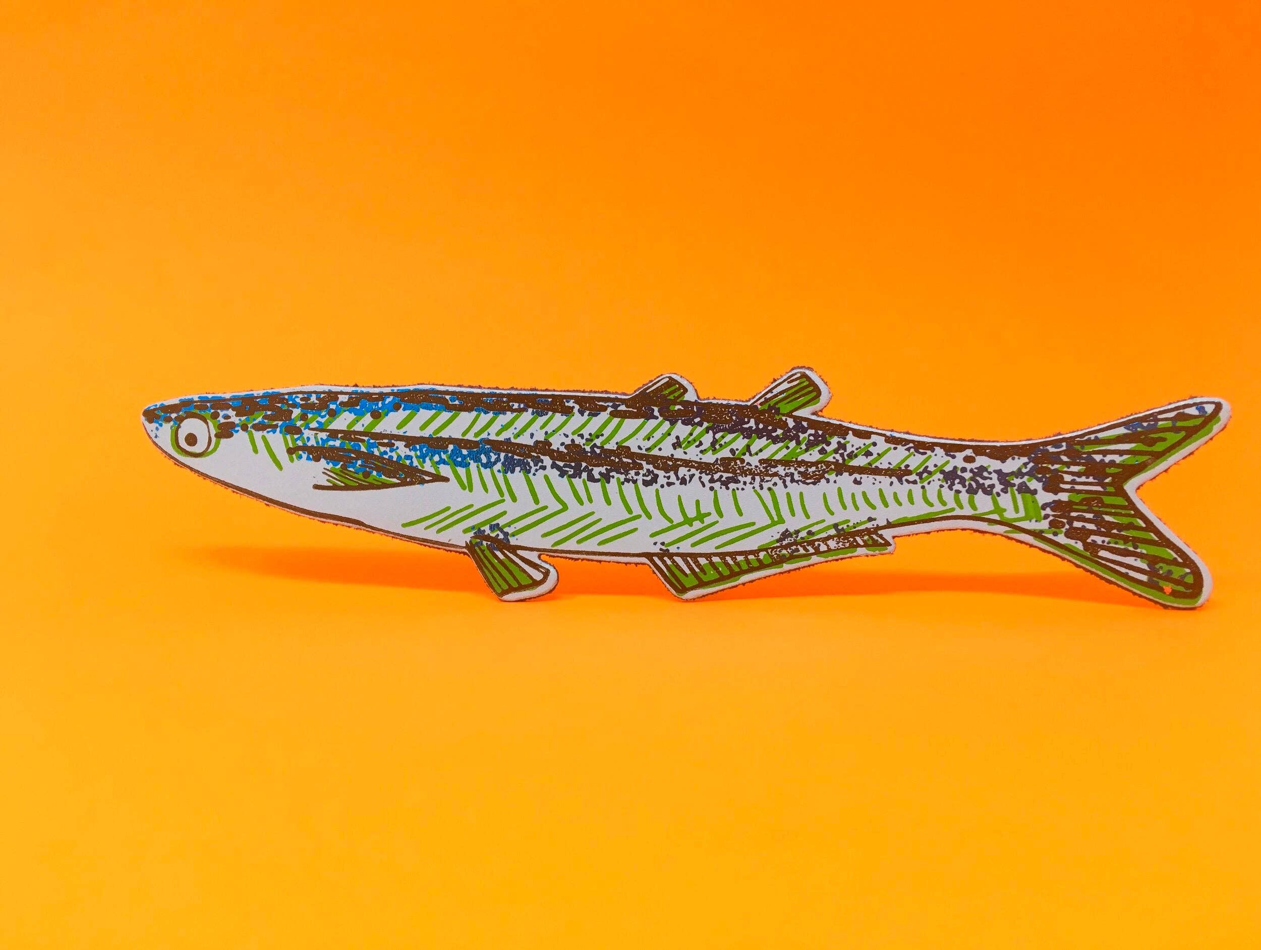 Favorite Story Ark Colour Design Pale Blue Fish Bookmark