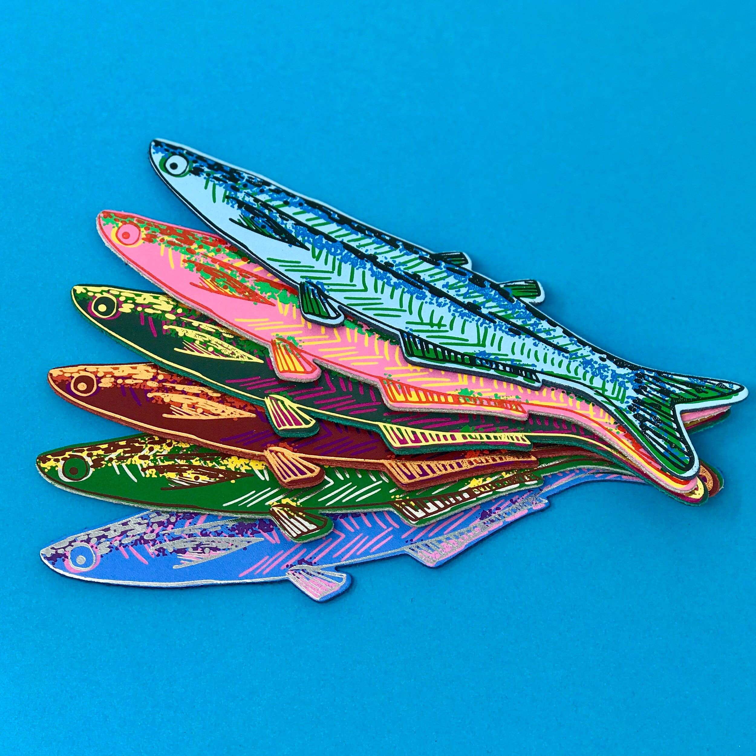 Favorite Story Ark Colour Design Pale Blue Fish Bookmark