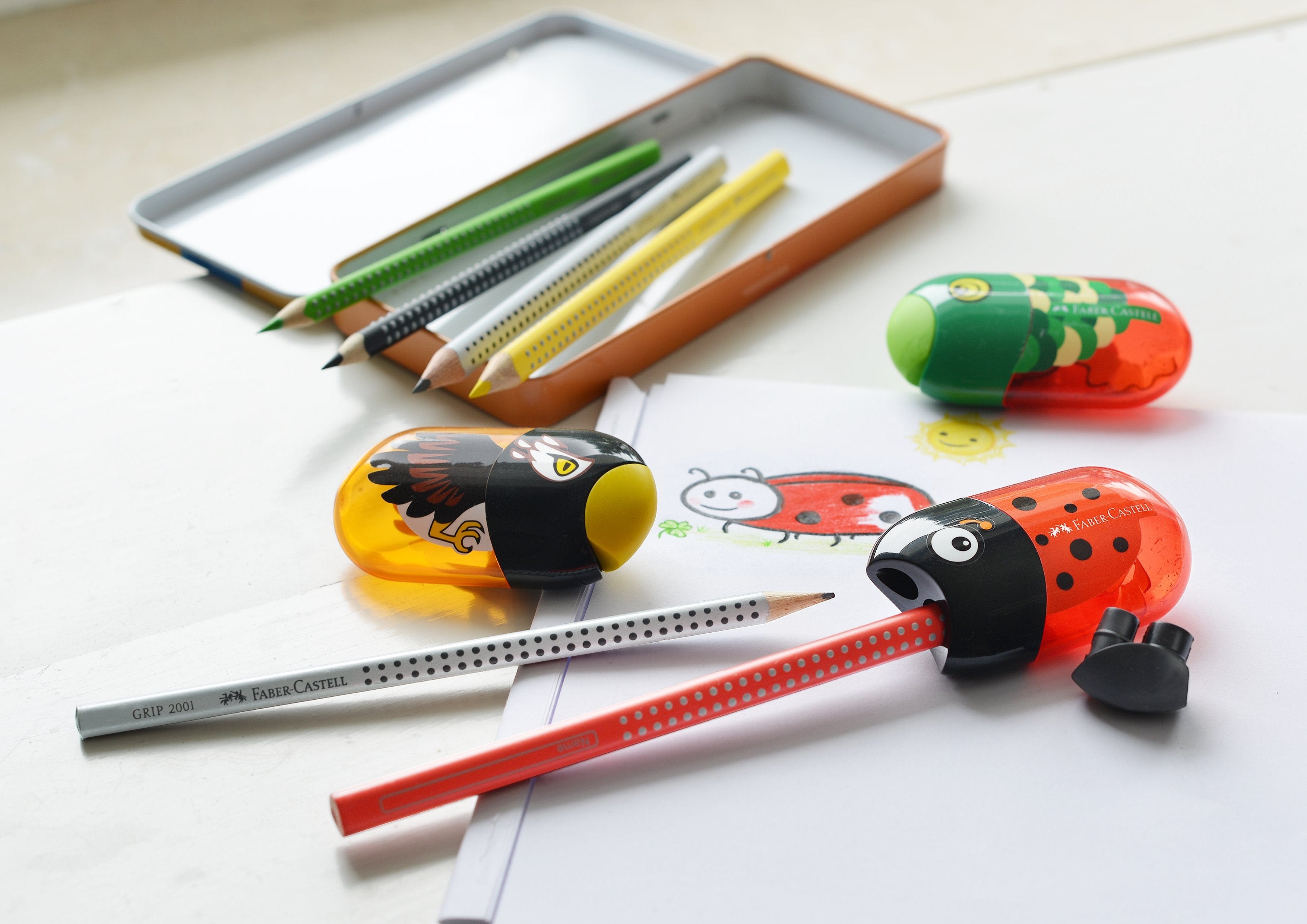 Favorite Story Faber-Castell / Creativity for Kids Fish Character Pencil Sharpeners - Box of 5