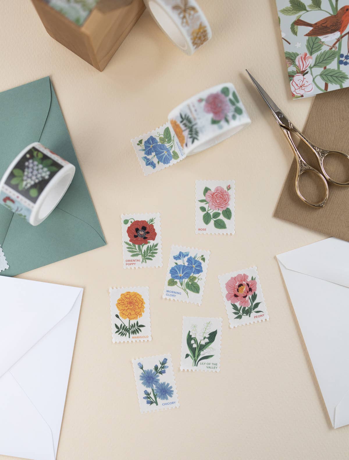 Favorite Story Botanica Paper Co. FLORALS | PERFORATED WASHI TAPE