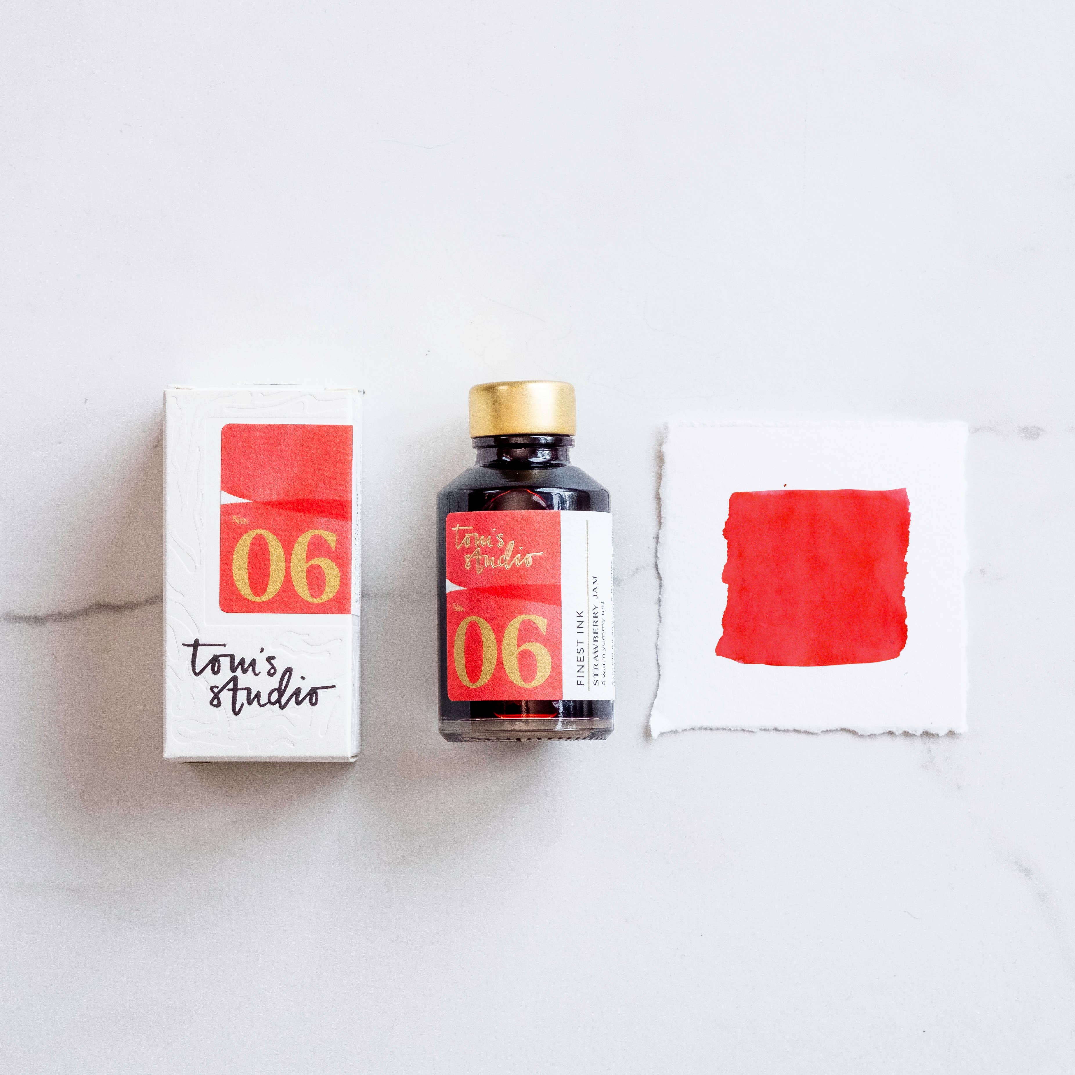 Favorite Story Tom's Studio Fountain Pen Ink - Strawberry Jam