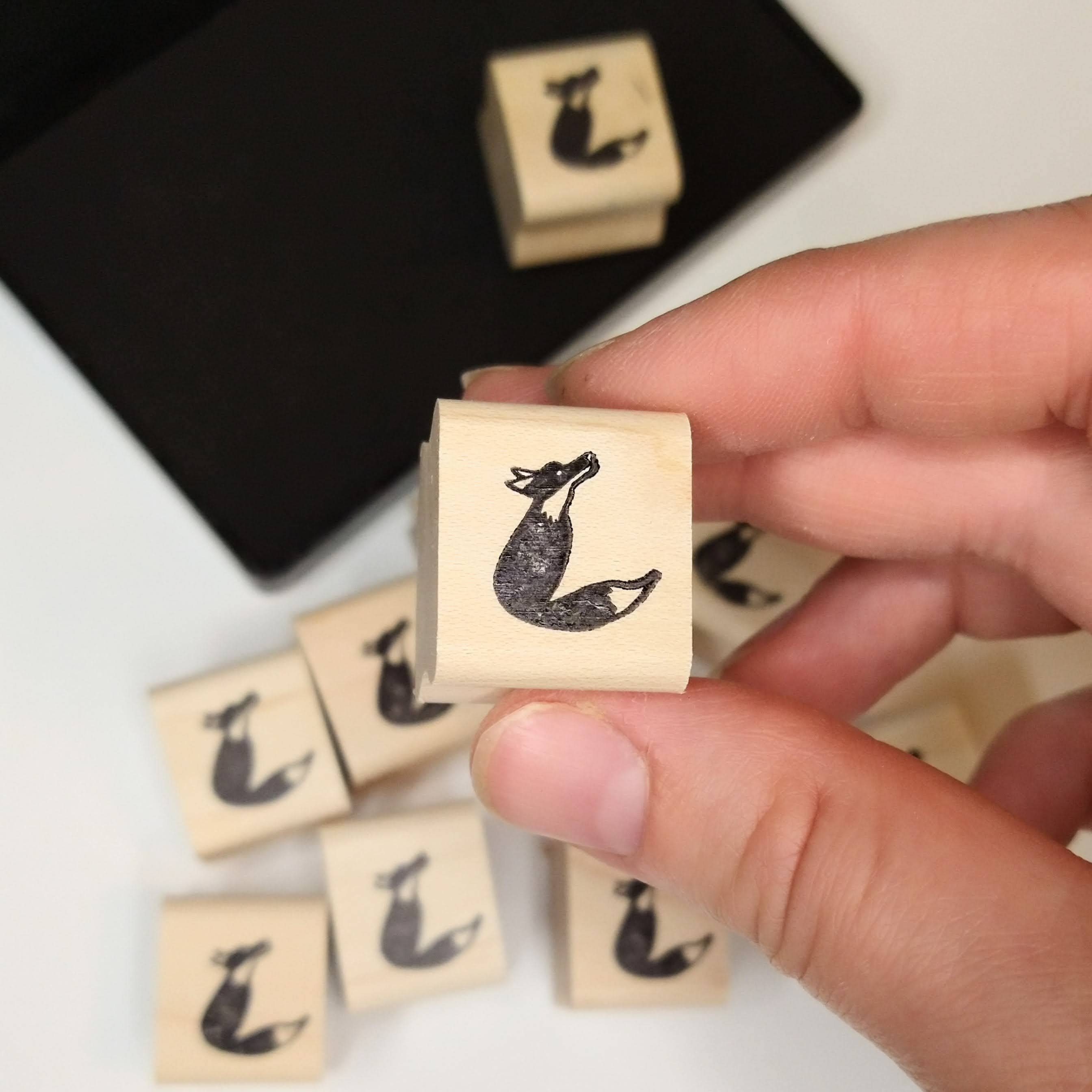 Favorite Story Peppercorn Paper Fox Mini Stamp