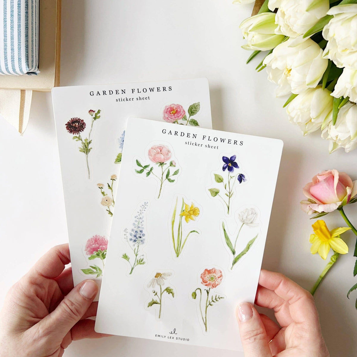 Favorite Story emily lex studio Garden flowers sticker sheets