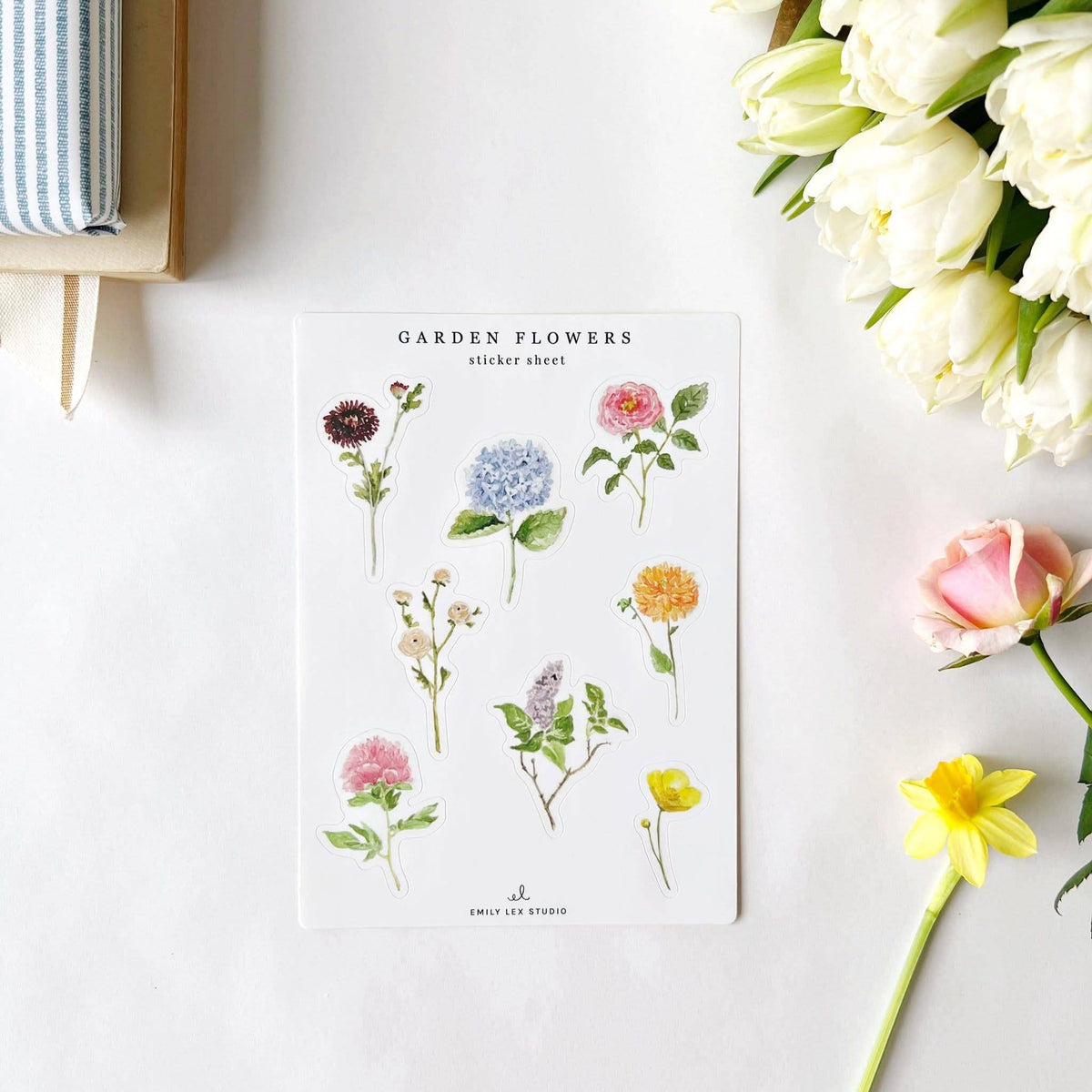 Favorite Story emily lex studio Garden flowers sticker sheets