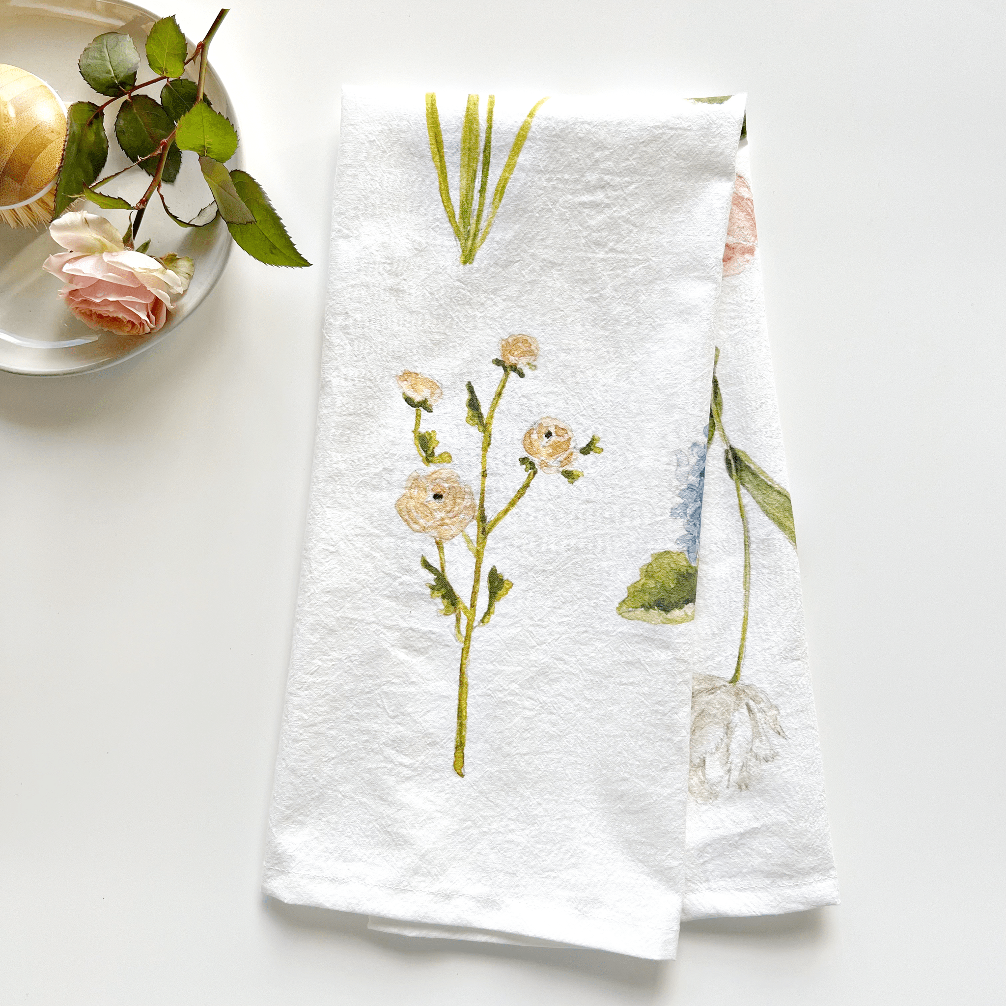 Favorite Story emily lex studio Garden flowers tea towel