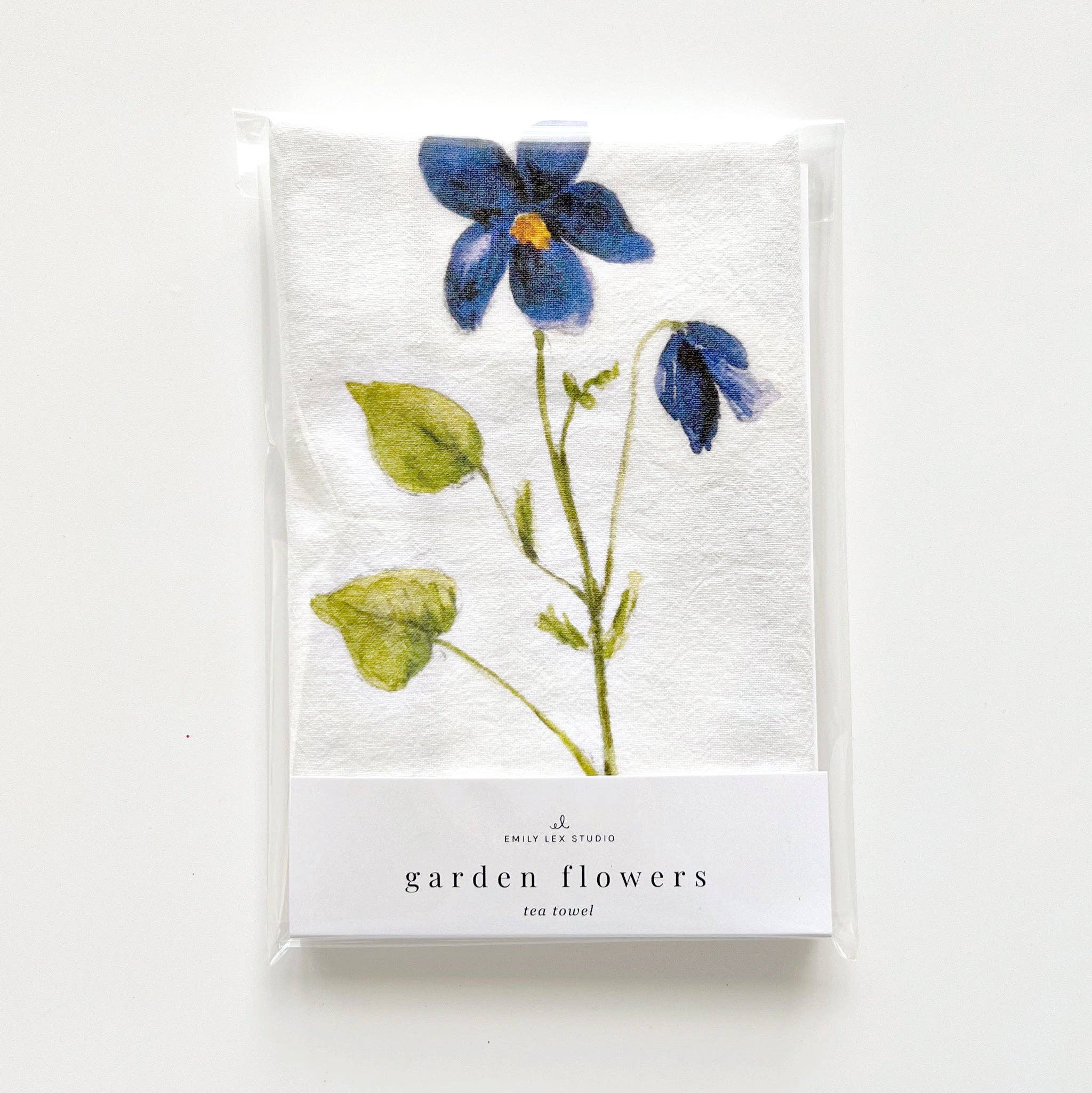 Favorite Story emily lex studio Garden flowers tea towel