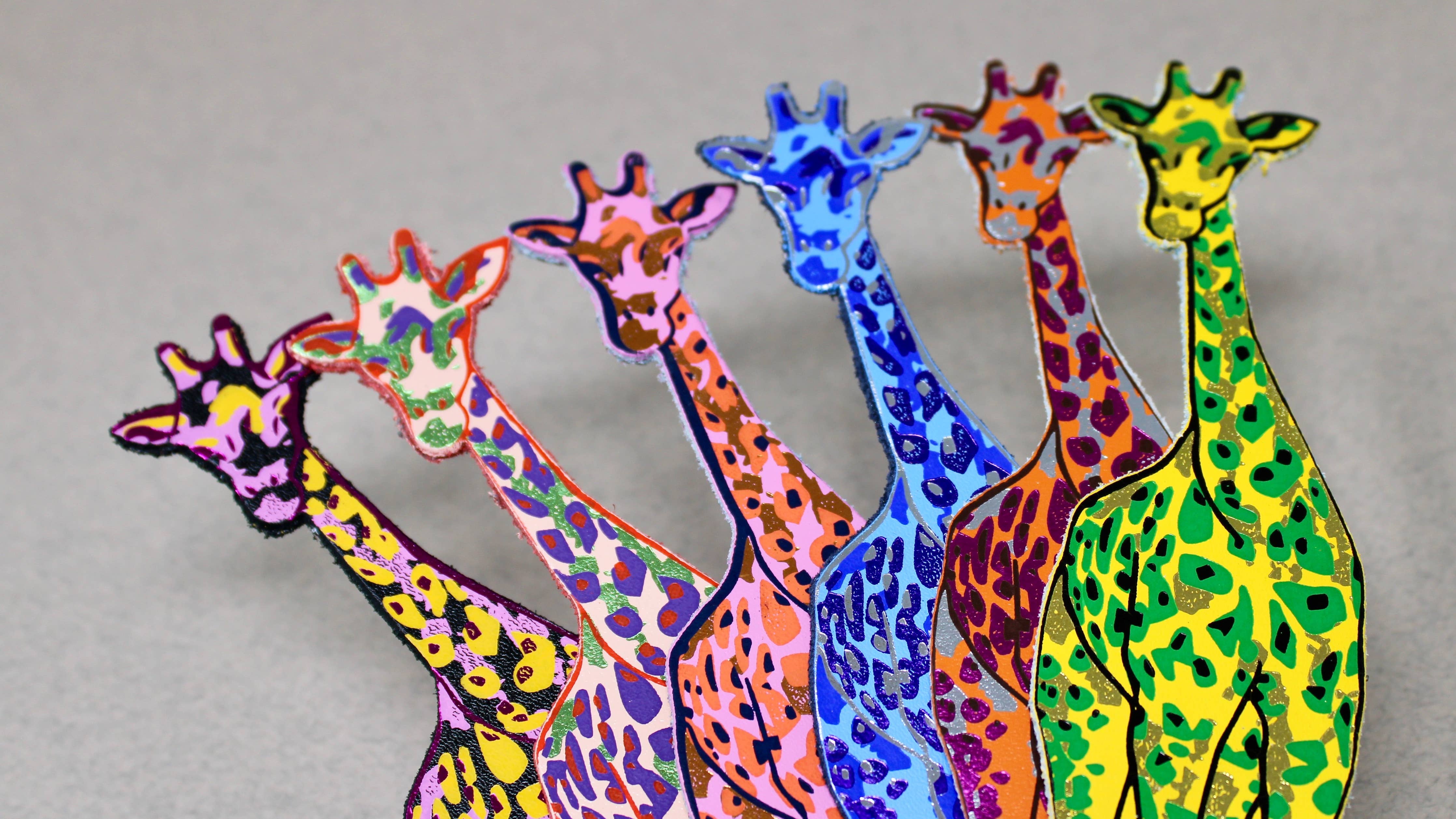 Favorite Story Ark Colour Design Yellow Giraffe Bookmark