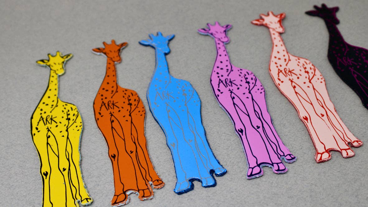 Favorite Story Ark Colour Design Yellow Giraffe Bookmark