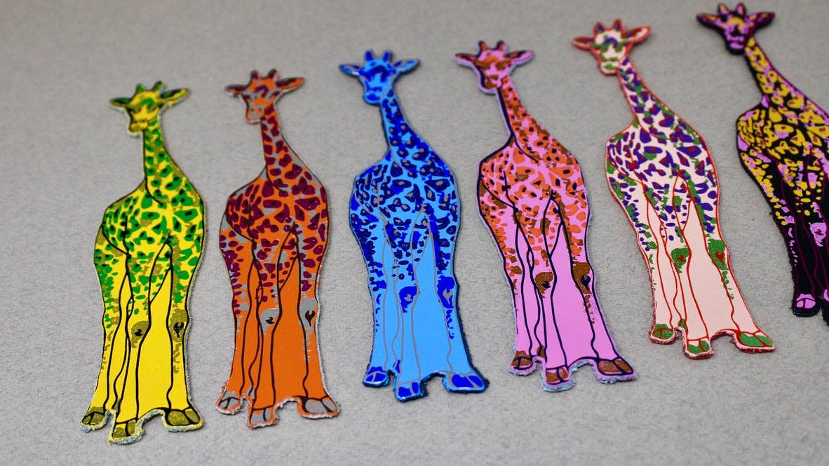 Favorite Story Ark Colour Design Yellow Giraffe Bookmark