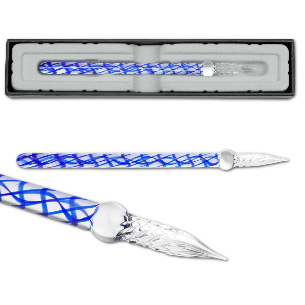 Favorite Story Pen Herbin Swirl - Eclat de Saphir Glass Dip Pen