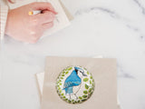 Favorite Story Paperweight Blue Jay Glass Dome Paperweight, 80mm