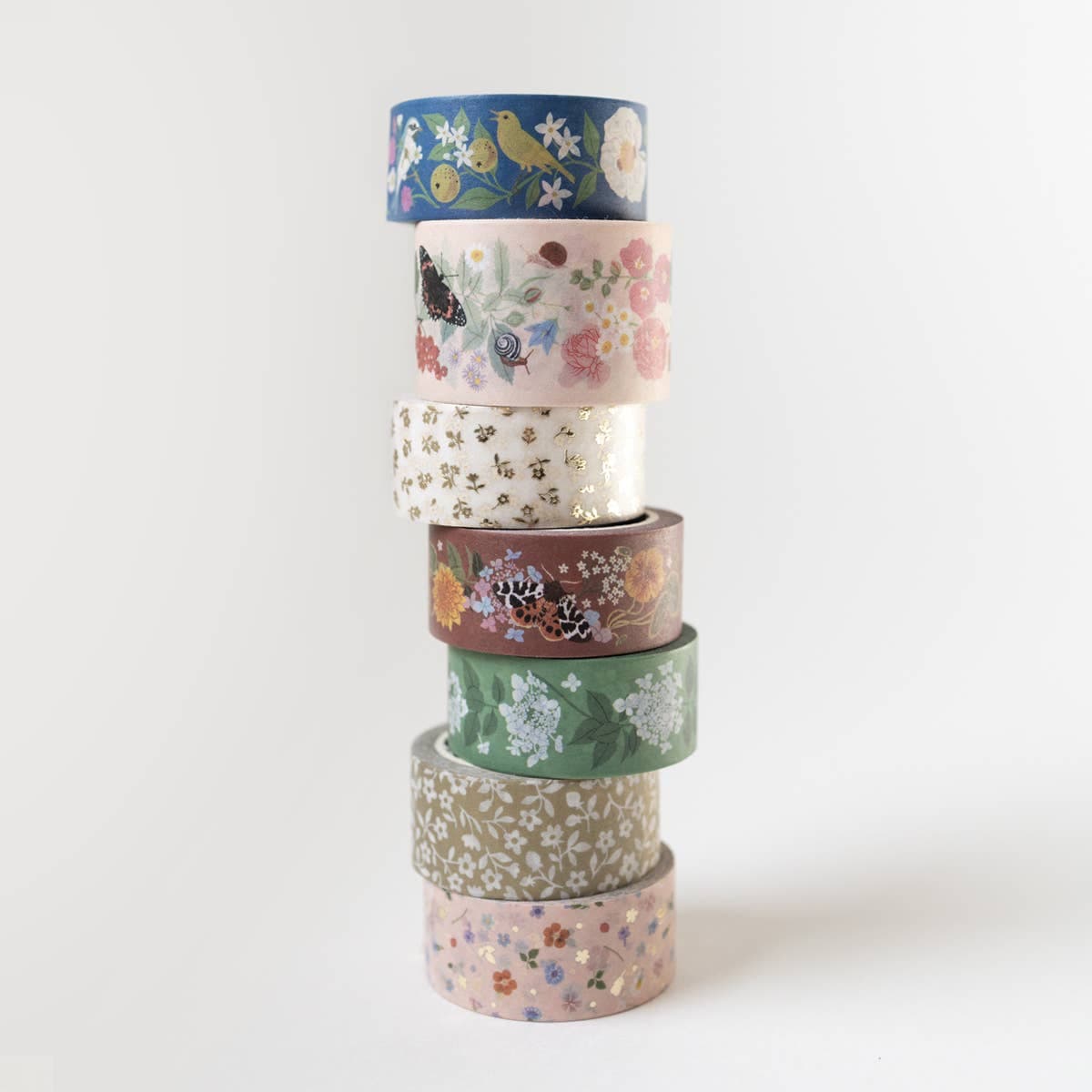 Favorite Story Botanica Paper Co. GOLD PETITE FLORA |  WASHI TAPE