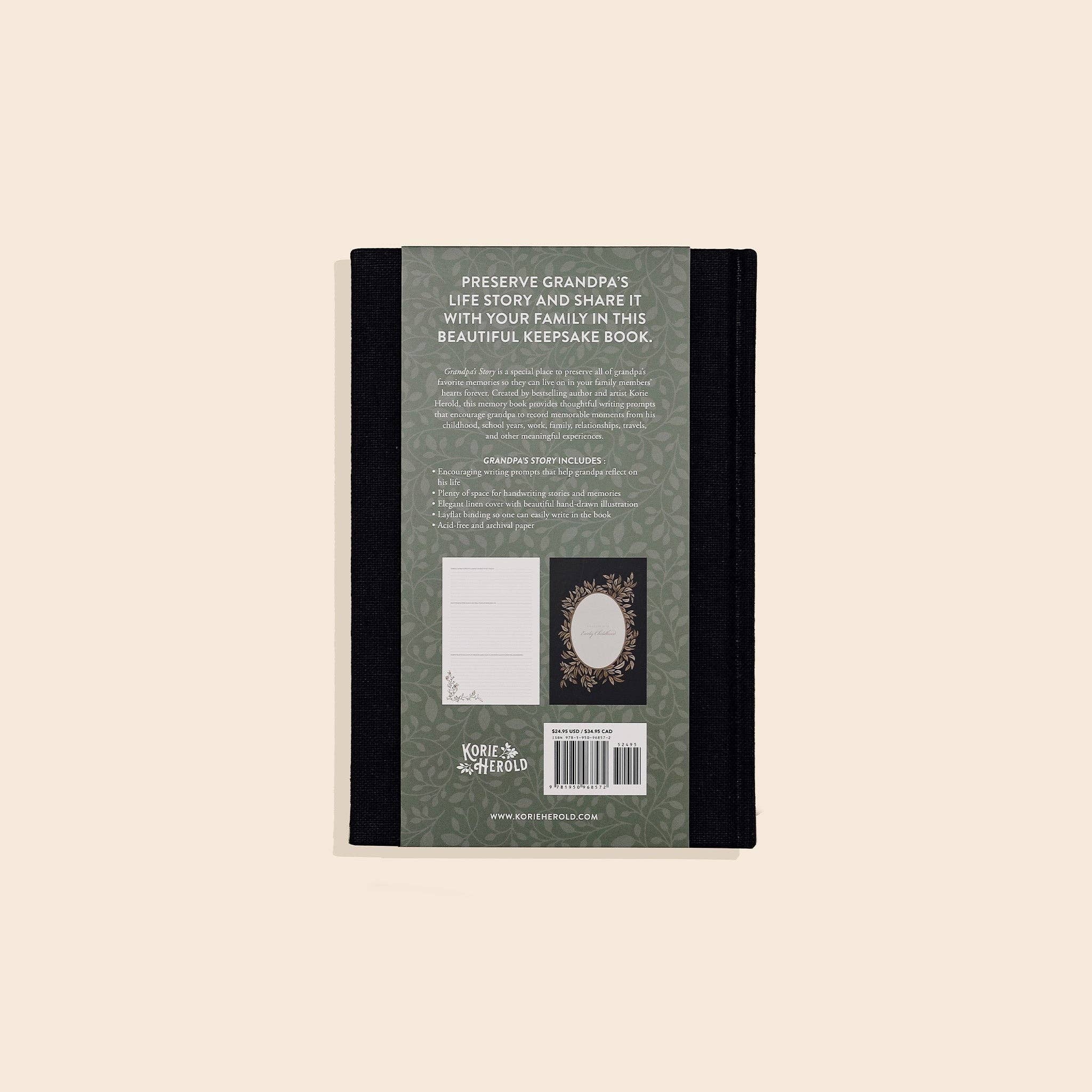 Favorite Story Paige Tate & Co. Grandpa's Story: A Memory and Keepsake Journal for My Family