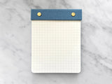 Favorite Story Notepad Refillable Grid Notepad with Brass Screws